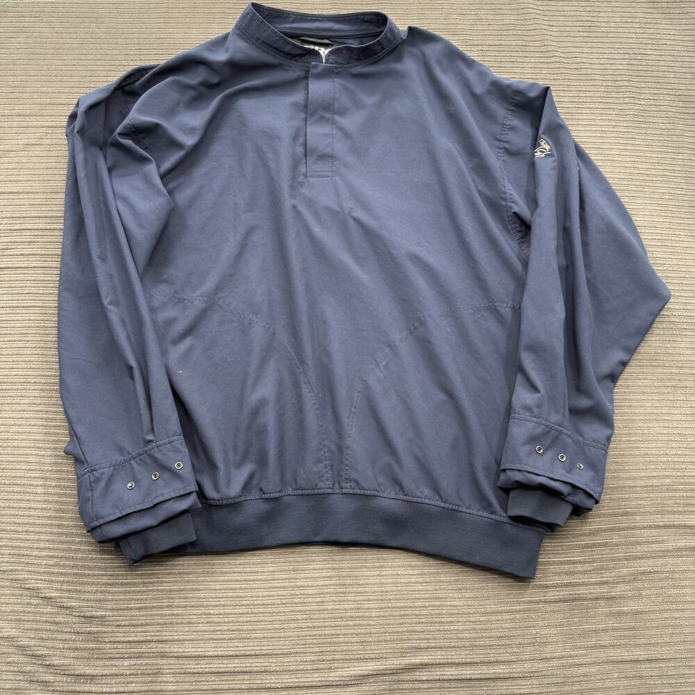 Zero Restriction 1/4 Snap Pullover Windbreaker Blue 2XL Golf Golfing Long Sleeve